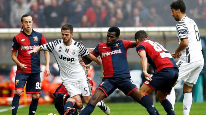 Pertandingan Genoa kontra Juvetus di ajang Serie A