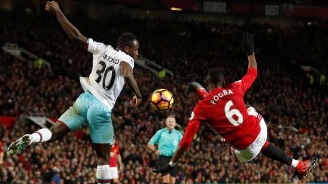 Pertandingan Manchester United kontra West Ham United di ajang Premier League