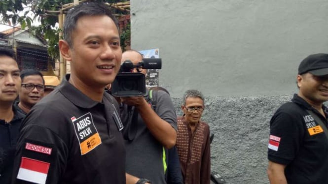 Agus Harimurti Yudhoyono, kampanye di Jakarta Pusat.