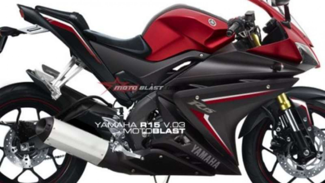 Rendering Yamaha R15 terbaru.