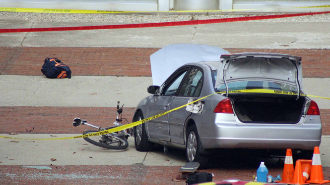 Mobil yang digunakan pelaku penusukan di Ohio University