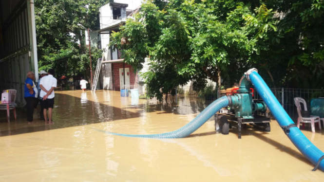 Rumah Wali Kota Solo, FX  Hadi Rudyatmo direndam banjir