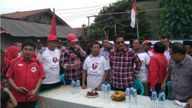 Djarot blusukan ke Petukangan Utara, Jakarta Selatan