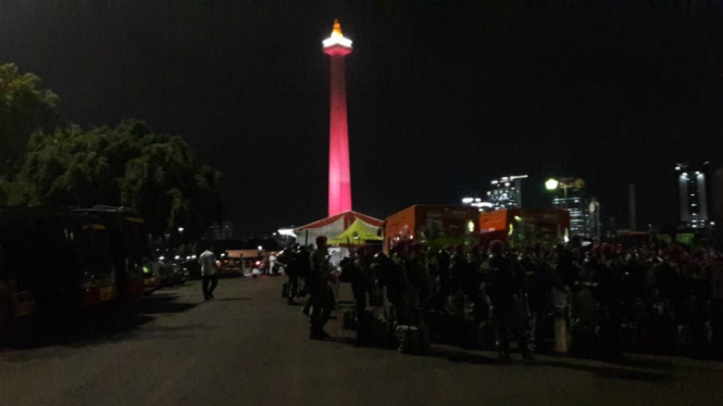 Persiapan malam sebelum Aksi 212.