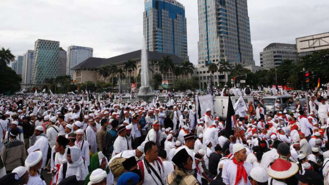 Aksi damai 212 di Jakarta.