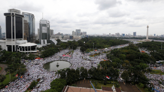 Aksi damai 212 di Jakarta.