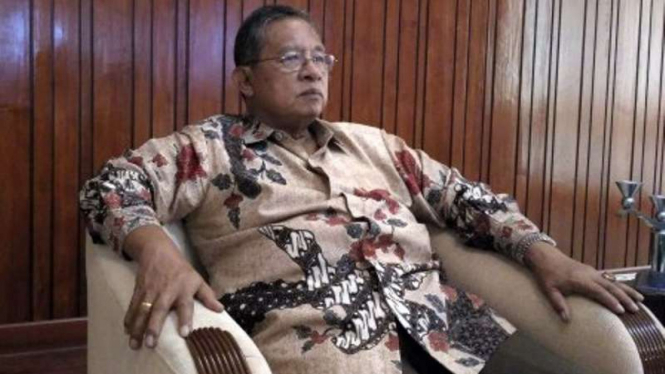 Menteri Koordinator Perekonomian Darmin Nasution di rumah dinasnya.