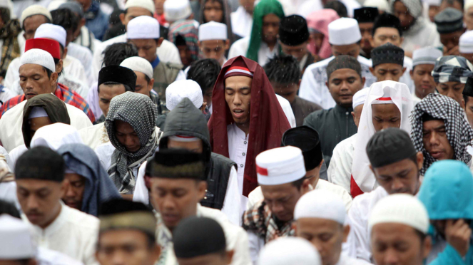 Ilustrasi aksi umat Islam di Jakarta.