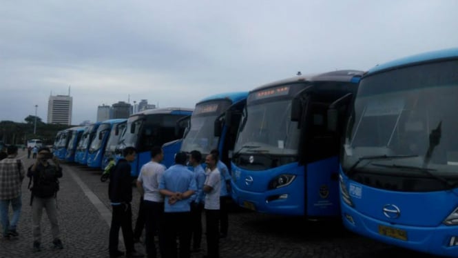 Kemenhub siapkan 300 bus untuk pulangkan peserta Aksi 212.