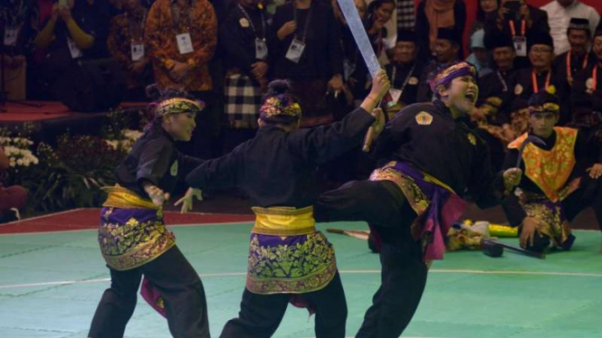 Ilustrasi pencak silat.