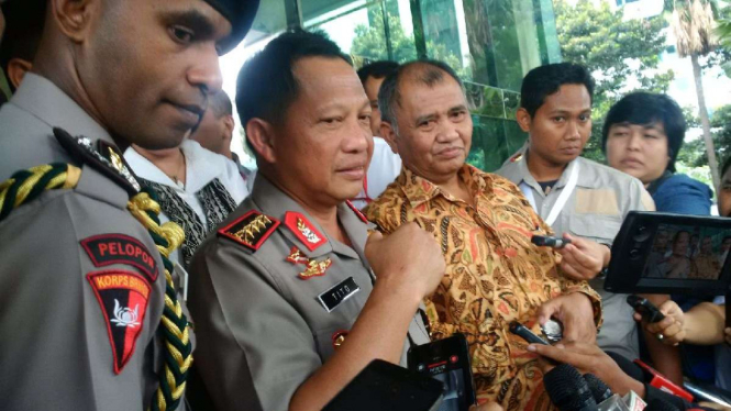 Kapolri Jenderal Tito Karnavian dan Ketua KPK, Agus Rahardjo.