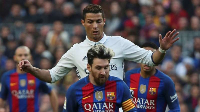 Cristiano Ronaldo dan Lionel Messi