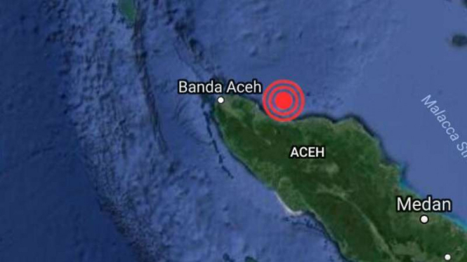 Ilustrasi gempa Aceh.