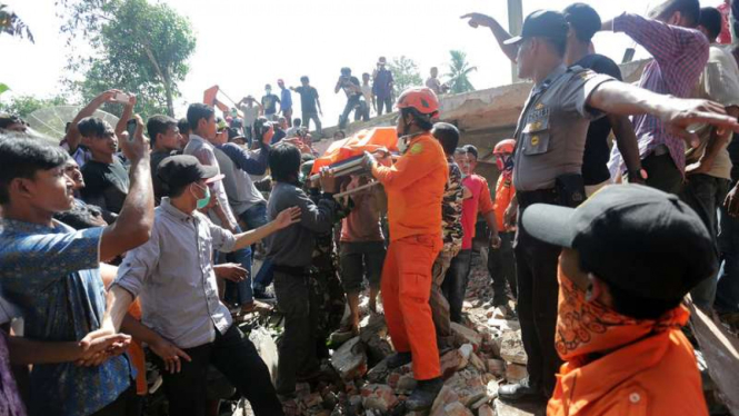 Bencana gempa Bumi yang melanda Pidie Jaya Aceh, Rabu (7/12/2016)