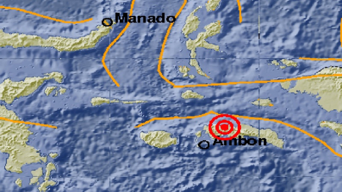 Ilustrasi gempa Maluku