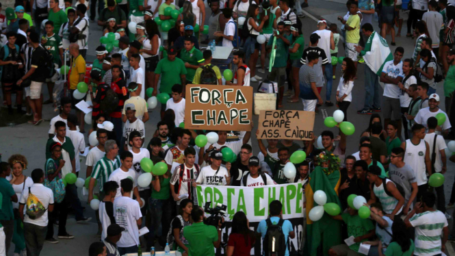 Fans Adakan Acara Kenang Klub Bola Chapecoense