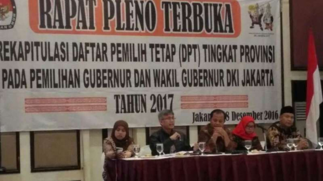 Rapat pleno KPUD DKI JAkarta 