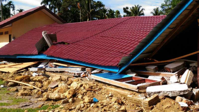 SD Negeri Peulandok Tunong, Pidie Jaya, Aceh rusak parah akibat gempa