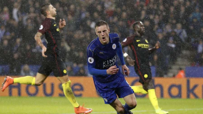 Penyerang Leicester City, Jamie Vardy
