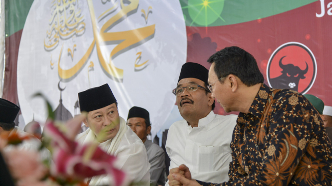 Ahok-Djarot dalam acara Peringati Maulid Nabi Muhammad SAW.