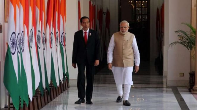 Jokowi dan PM India Narendra Modi