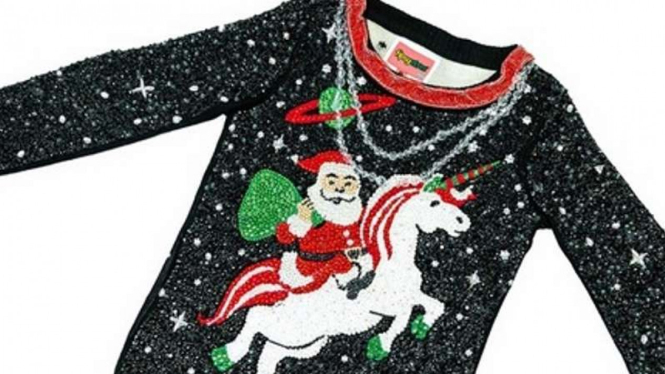 Sweater Tipsy Elves bertabur kristal Swarovski