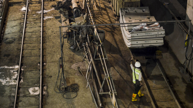 Lokasi pembangunan jalur MRT Jakarta