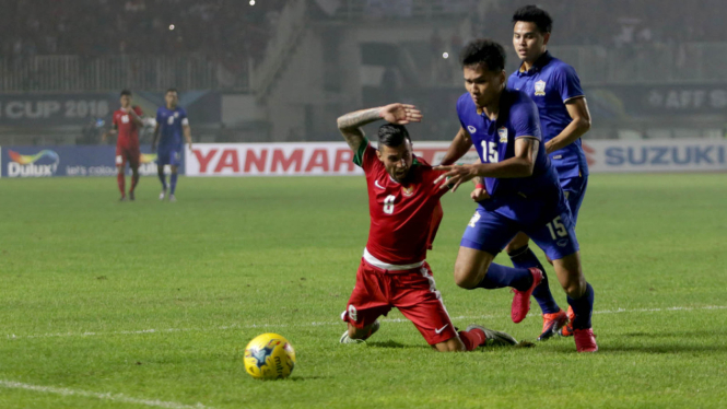 Indonesia Tekuk Thailand 2-1 di Final AFF Leg Pertama