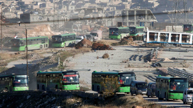 Evakuasi Warga Aleppo Terus Dilakukan