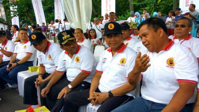 Menko Polhukam Wiranto saat kampanye budaya anti pungli di Jakarta