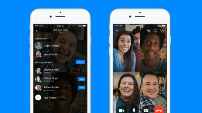  Obrolan Video Grup, fitur baru di aplikasi Messenger.