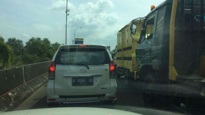 Kemacetan di Tol Tanjung Priok-Kemayoran