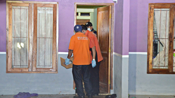 Lokasi rumah penggrebekan terduga teroris di Kampung Babakan, Tangerang Selatan.