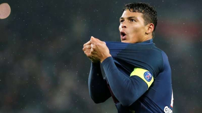 Kapten Paris Saint-Germain (PSG), Thiago SIlva.