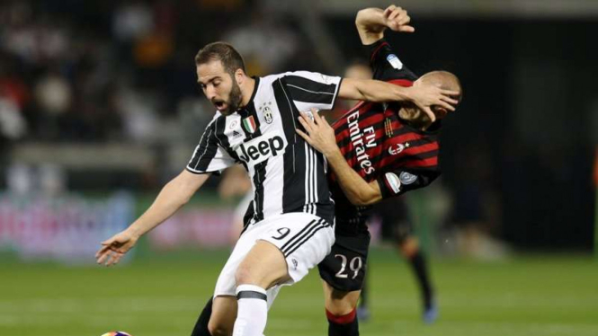 Pertandingan Juventus kontra AC Milan di ajang Supercoppa Italia