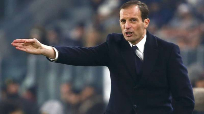 Pelatih Juventus, Massimiliano Allegri.