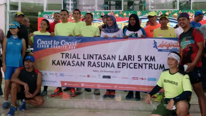 Trial Lintasan 5 KM Coast to Coast Bakrie Amanah