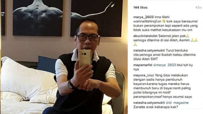 Akun instagram milik Dodi Triono, korban pembunuhan dan penyanderaan di perumahan mewah Pulomas Jakarta Timur