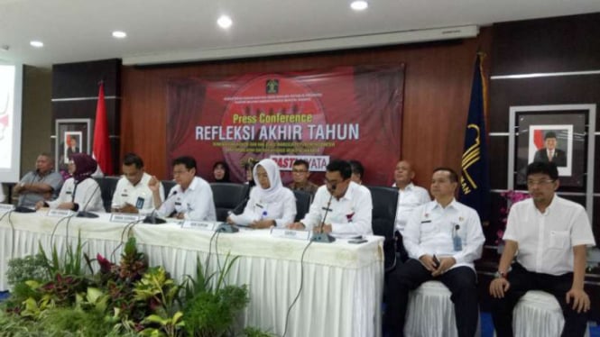 Jumpa pers refleksi akhir tahun 2016 di Kanwil Kemenkumham DKI.