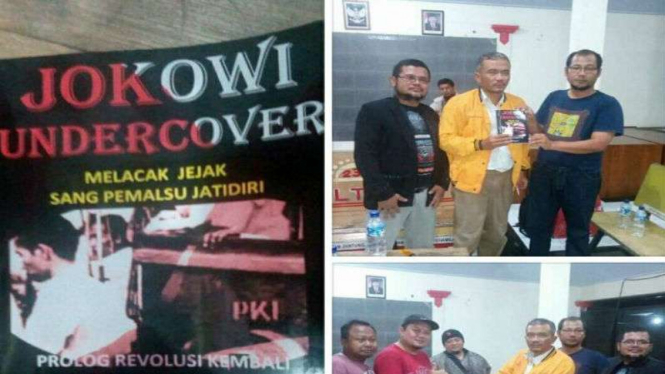 Penulis buku Jokowi Undercover Bambang Tri Mulyono saat diamankan kepolisian beberapa waktu lalu.