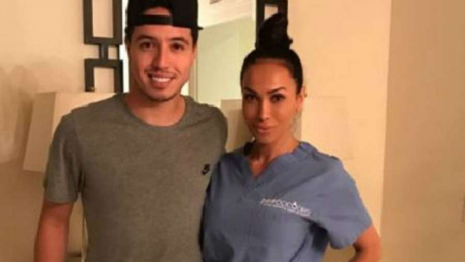 Dokter cantik Jamila Sozahdah bersama Samir Nasri