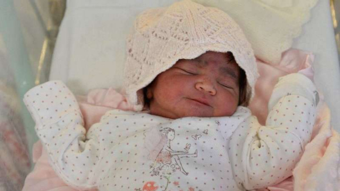 Bayi baru lahir Ellina Kumari.