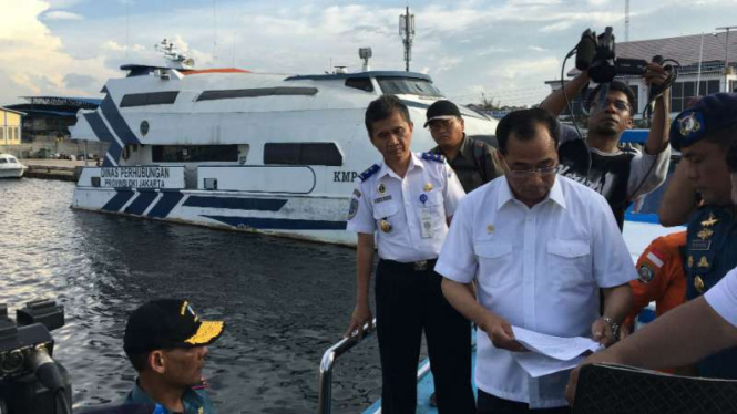 Menteri Perhubungan Budi Karya Sumadi, mendatangi pelabuhan Kaliadem beberapa waktu lalu.