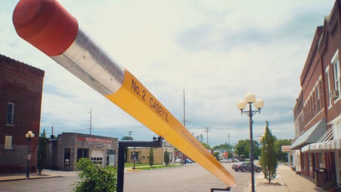 Pensil besar di Kota Casey, Illinois