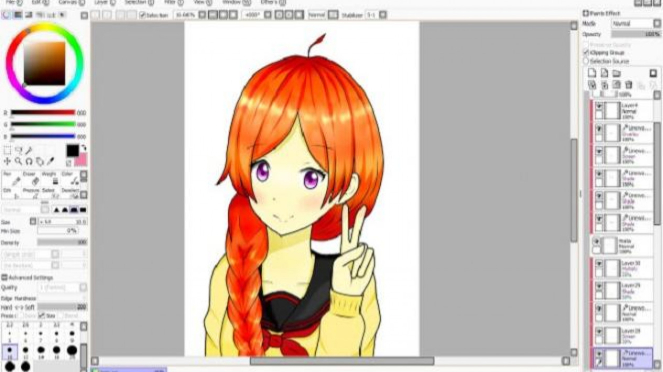 Paint tool sai.