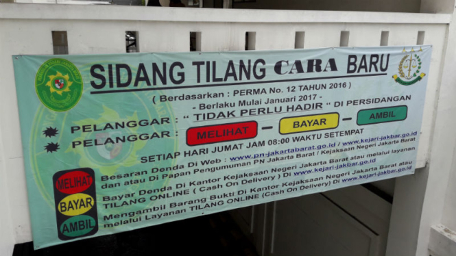 Tata cara sidang tilang secara online