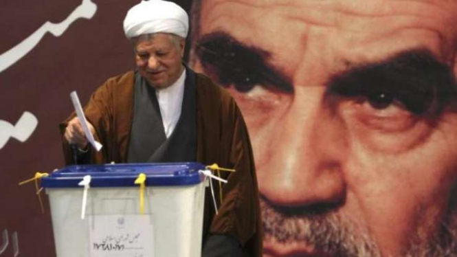 Mantan Presiden Iran Akbar Hashemi Rafsanjani.