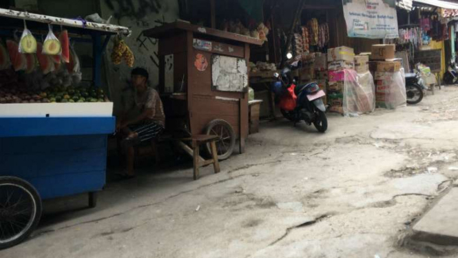 Lokasi pemukulan kader PDIP di Jelambar, Jakarta Barat