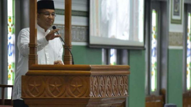 Calon Gubernur DKI Jakarta nomor urut 3, Anies Baswedan.