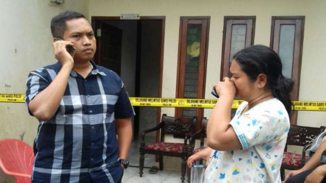 Rumah kontrakan ibu bunuh anak kandung di Deli Tua, Kabupaten Deli Serdang.